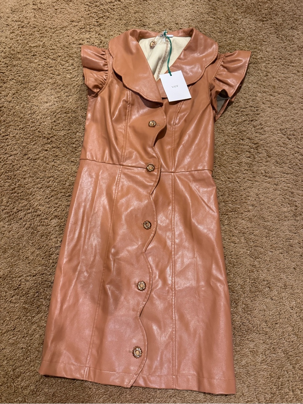 NWT leather dress